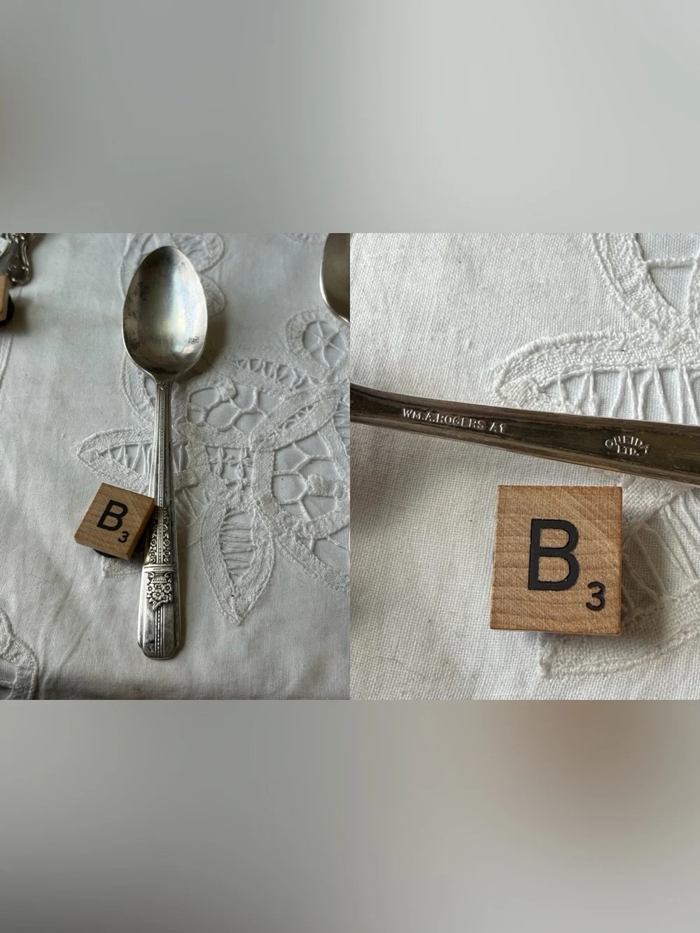 Art Deco Silver plated flatware replacement  spoon